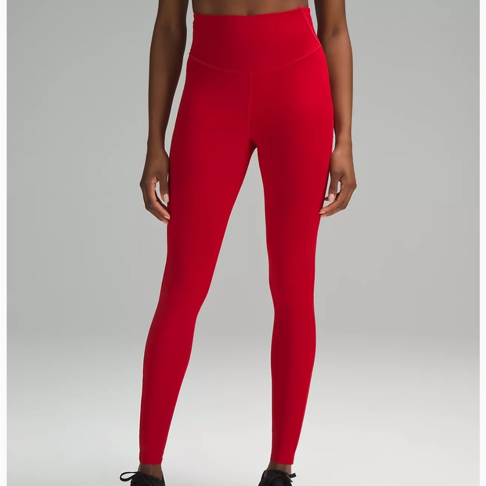 Red Lululemon Leggings
